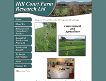 Tablet Screenshot of hillcourtfarm.co.uk